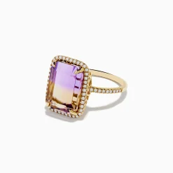 Rings|Effy Jewelry 14K Yellow Gold Ametrine and Diamond Ring