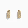 Earrings|Effy Jewelry 14K Yellow Gold Diamond Huggie Hoop Earrings,0.53 TCW