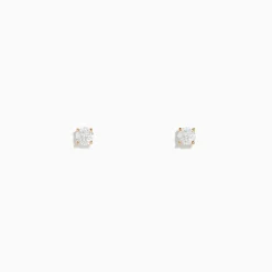 Earrings|Effy Jewelry 14K Yellow Gold Diamond Solitaire Stud Earrings, 0.25 TCW