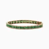 Bracelets|Effy Jewelry 14K Yellow Gold Emerald and Diamond Bracelet