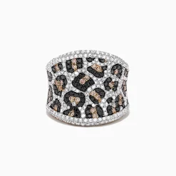 Rings|BH Multi 14K Yellow Gold Espresso, Black and White Diamond Ring, 1.83 TCW