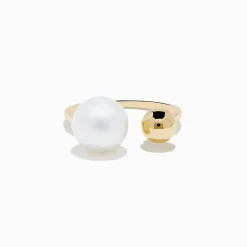 Rings|Effy Jewelry 14K Yellow Gold Fresh Water Pearl and Bead Open Ring