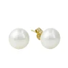 Earrings|Effy Jewelry 14K Yellow Gold Fresh Water Cultured Pearl Stud Earrings