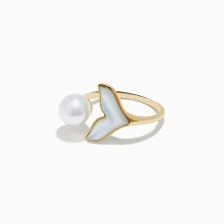 Rings|Effy Jewelry 14K Yellow Gold Fresh Water Pearl and Mother Of Pearl Ring