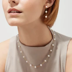 Necklaces & Pendants|Effy Jewelry 14K Yellow Gold Fresh Water Cultured Pearl 18" Necklace