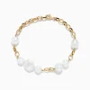 Bracelets|Effy Jewelry 14K Yellow Gold Fresh Water Pearl Chain Link Bracelet