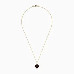 Necklaces & Pendants|Effy Jewelry 14K Yellow Gold Garnet and Diamond Pendant