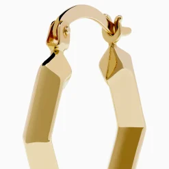 Earrings|Effy Jewelry 14K Yellow Gold Geometric Hoops