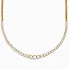 Necklaces & Pendants|Effy Jewelry 14K Yellow Gold Graduated Diamond Tennis Necklace