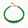 Bracelets|Effy Jewelry 14K Yellow Gold Graduated Jade Bracelet