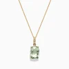 Necklaces & Pendants|Effy Jewelry 14K Yellow Gold Green Amethyst and Diamond Pendant, 6.52 TCW