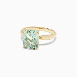 Rings|Effy Jewelry 14K Yellow Gold Green Amethyst Ring, 3.95 TCW