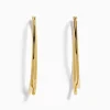 Earrings|Effy Jewelry 14K Yellow Gold Hollow Bypass Hoop Earrings