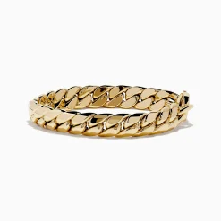 Bracelets|Effy Jewelry 14K Yellow Gold Hollow Curb Chain Bracelet 7.5"