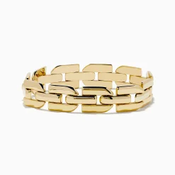 Bracelets|Effy Jewelry 14K Yellow Gold Hollow Link Bracelet
