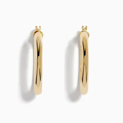 Earrings|Effy Jewelry 14K Yellow Gold Hollow Round Hoop Earrings