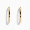 Earrings|Effy Jewelry 14K Yellow Gold Hollow Tube Hoops