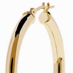 Earrings|Effy Jewelry 14K Yellow Gold Hollow Tube Hoops