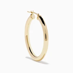 Earrings|Effy Jewelry 14K Yellow Gold Hollow Tube Hoops