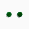 Earrings|Effy Jewelry 14K Yellow Gold Jade Stud Earrings, 18.70 TW
