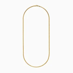Mens|Accessories|Effy Jewelry 14K Yellow Gold 2.7mm Solid Oval Curb 24" Chain