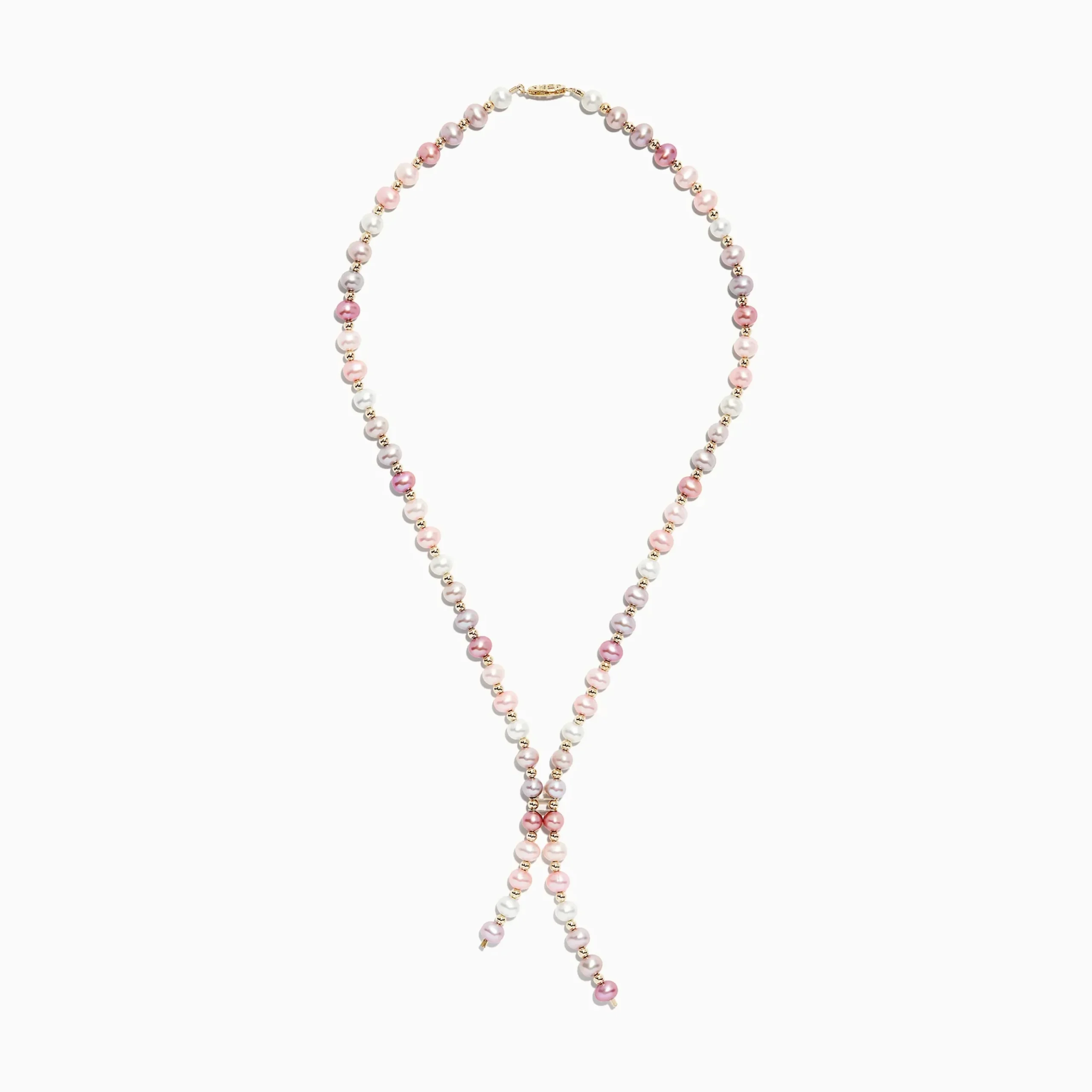 Necklaces & Pendants|Effy Jewelry 14K Yellow Gold Multi Color Cultured Fresh Water Pearl Necklace