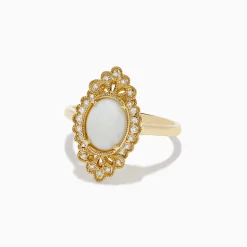 Rings|BH Multi 14K Yellow Gold Opal And Diamond Ring