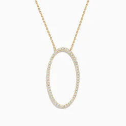 Necklaces & Pendants|Effy Jewelry 14K Yellow Gold Oval Pendant