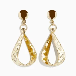Earrings|Effy Jewelry 14K Yellow Gold Pear Shape Drop Earrings