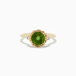 Rings|BH Multi 14K Yellow Gold Peridot and Diamond Ring