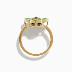 Rings|Effy Jewelry 14K Yellow Gold Peridot and Diamond Ring