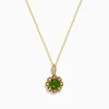 Necklaces & Pendants|Effy Jewelry 14K Yellow Gold Peridot and Diamond Pendant