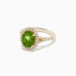 Rings|BH Multi 14K Yellow Gold Peridot and Diamond Ring