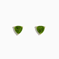Earrings|BH Multi 14K Yellow Gold Peridot Stud Earrings