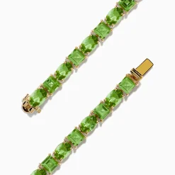 Bracelets|Effy Jewelry 14K Yellow Gold Peridot Tennis Bracelet 13.50 TCW