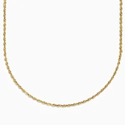 Necklaces & Pendants|Effy Jewelry 14K Yellow Gold Rope 18" Chain