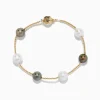 Bracelets|Effy Jewelry 14K Yellow Gold Tahitian and Fresh Water Pearl Station Bracelet 9.0 mm