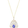 Necklaces & Pendants|Effy Jewelry 14K Yellow Gold Tanzanite and Diamond Pendant, 1.57 TCW