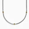 Mens|Effy Jewelry Men's 925 Sterling Silver Black Spinel Necklace