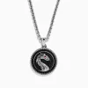 Mens|Effy Jewelry Men's 925 Sterling Silver Black Spinel and Ruby Pendant