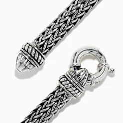 Mens|BH Multi Men's 925 Sterling Silver Braided Chain Tiger Eye Bracelet 5.0 TCW