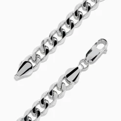 Mens|BH Multi Men's 925 Sterling Silver Curb Chain Bracelet