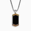 Mens|Effy Jewelry Men's 925 Sterling Silver Onyx Pendant