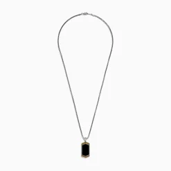 Mens|Effy Jewelry Men's 925 Sterling Silver Onyx Pendant