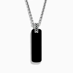 Mens|Effy Jewelry Men's 925 Sterling Silver Onyx Pendant
