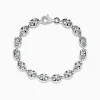 Mens|Effy Jewelry Men's 925 Sterling Silver Puffed Mariner Link Chain Bracelet