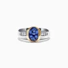 Mens|Effy Jewelry Men's 14K Two-Tone Gold Tanzanite Diamond Ring, 1.90 TCW