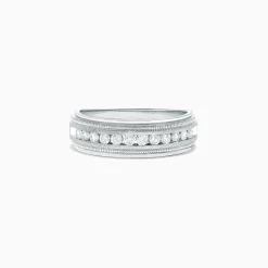 Mens|Effy Jewelry Men's 14K White Gold Diamond Ring, 0.47 TCW