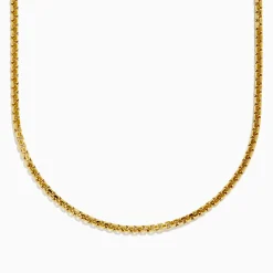 Mens|Effy Jewelry Men's 14K Yellow Gold 22" Hollow Box Chain