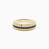 Mens|Effy Jewelry Men's 14K Yellow Gold Black Diamond Ring